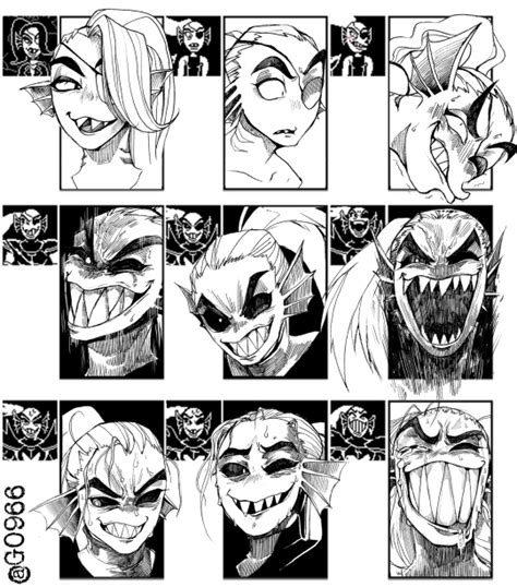 Undyne Expression Meme – miserygills