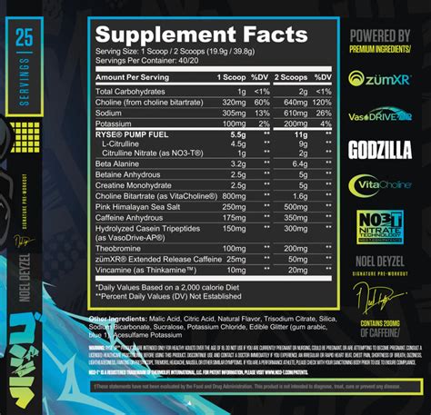 Godzilla Pre-Workout by Ryse Supplements