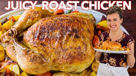 Juicy ROAST CHICKEN RECIPE - How To Cook a Whole Chicken - 1000COOKER