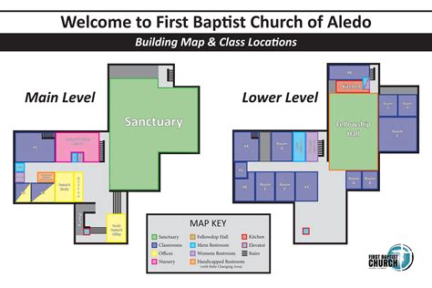 Church Building Map - First Baptist Church Aledo, IL