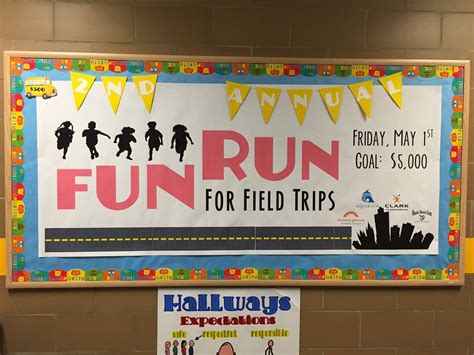 What 5 Teach Me: Fun Run Bulletin Board & Donations Chart | Pta ...