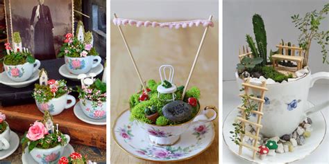 Teacup Fairy Gardens - Pinterest Fairy Gardens