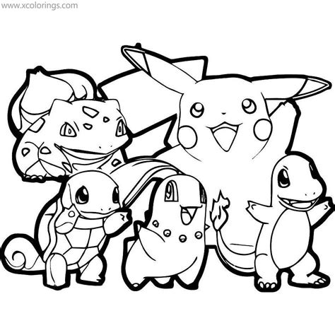 Mega pokemon coloring pages pikachu and friends – Artofit