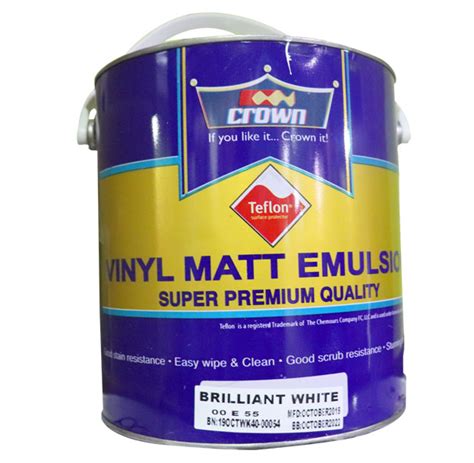 Vinyl Matt Emulsion Crown Paint with Teflon — EBuild Kenya