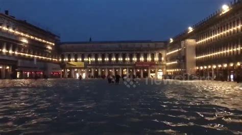 Venice resident films St. Mark's Square submerged in flood waters - Buy, Sell or Upload Video ...