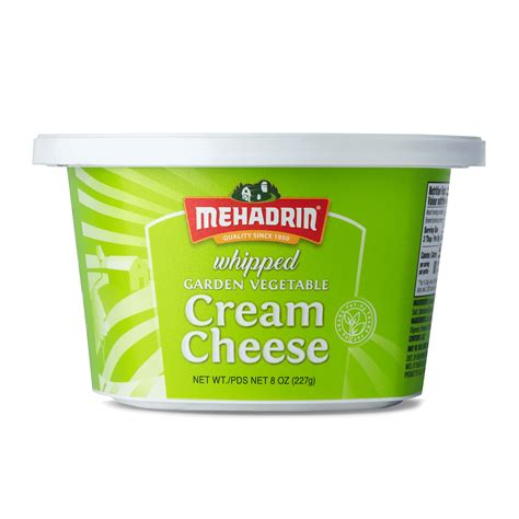 Whipped Vegetable Cream Cheese, 8 Oz. - Mehadrin Dairy