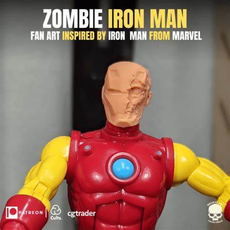 Iron Man Zombie 3D printable File - DONMAN ART