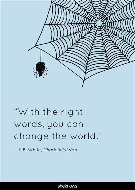 “With the right words, you can change the world.” | #CharlottesWeb # ...