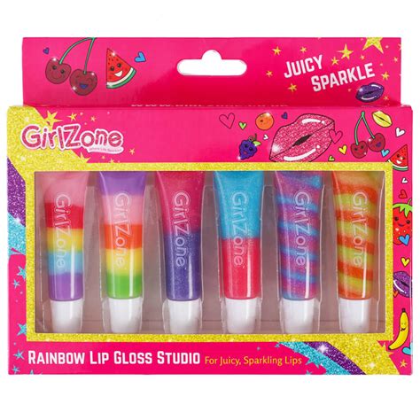 Juicy Rainbow Lip Gloss Set for Girls - GirlZone US