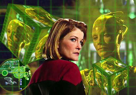 "Janeway and Borg Queen Cubes" Star Trek Fan Art | Star trek voyager ...