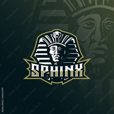 sphinx mascot logo design vector with modern illustration concept style ...