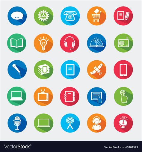 Set of web icons Royalty Free Vector Image - VectorStock