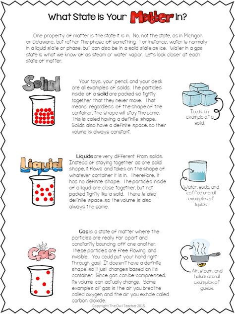 It's a Solid, No It's a Liquid, It's a Gas! - Classroom Freebies