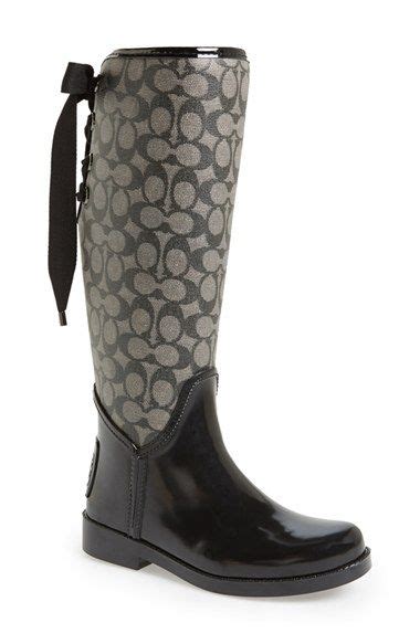 COACH 'Tristee' Rain Boot (Women) | Nordstrom | Rain boots, Boots, Coach rain boots