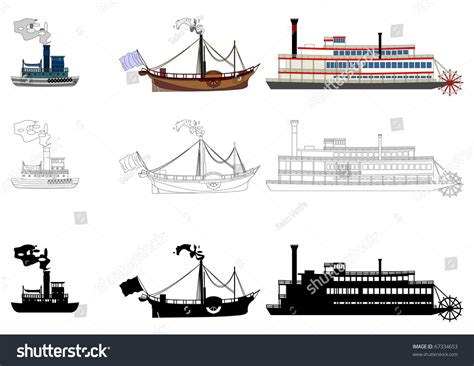 1,685 Steam Boat Icon Images, Stock Photos & Vectors | Shutterstock