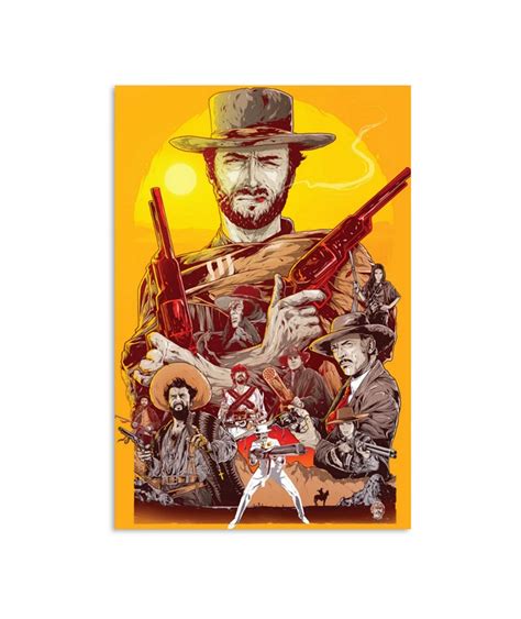 Clint Eastwood Western Movies poster | Custom prints store | T-shirts ...