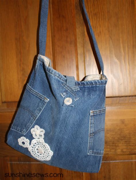 SunShine Sews...: Recycled Jeans - A Book Bag