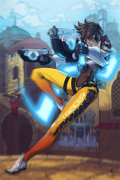 Tracer Overwatch Fanart by NicoFari on DeviantArt