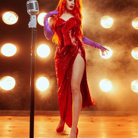 Inspired Jessica Rabbit Cosplay Costume Dress - Etsy