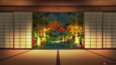 Japanese home Interior 2K wallpaper download