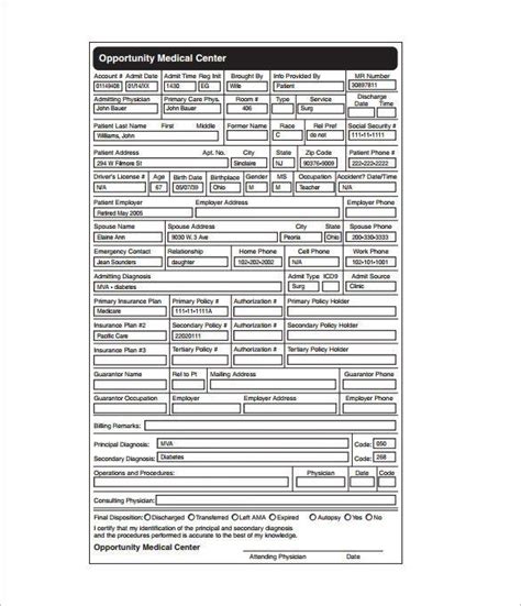 Patient Medical Chart Template Lovely Medical Chart Template – 10 Free Sample Example format ...