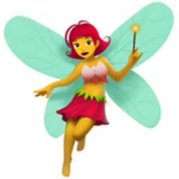 Woman Fairy Emoji (U+1F9DA, U+200D, U+2640, U+FE0F)