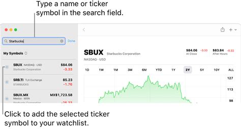 Add and manage ticker symbols in Stocks on Mac - Apple Support