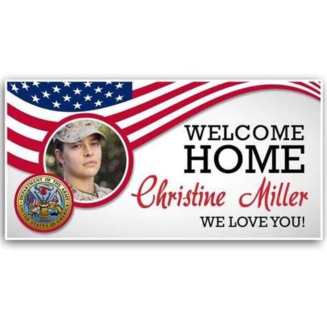 Welcome Home Army Military Banner by pblast | Scentsy banner, Banner, Event banner