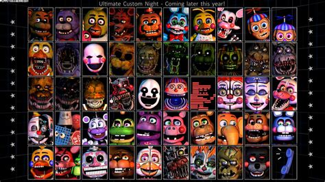 FNaF - Ultimate Custom Night Icons Remake by Puppetio on DeviantArt