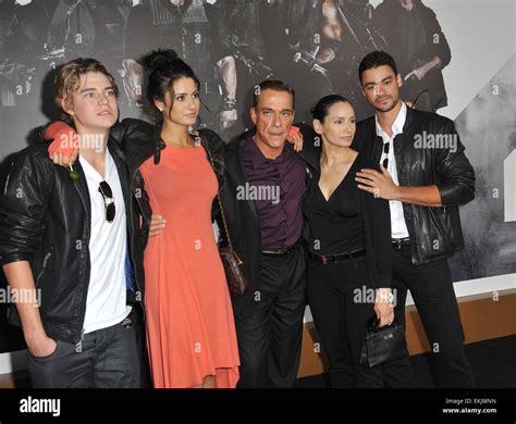 LOS ANGELES, CA - AUGUST 16, 2012: Jean-Claude Van Damme & family at ...