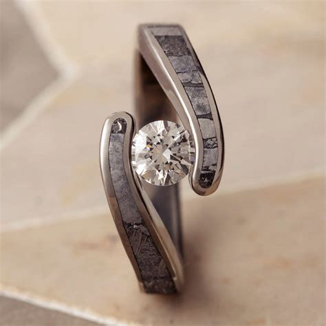 Diamond Meteorite Engagement Ring-3833 | Jewelry by Johan