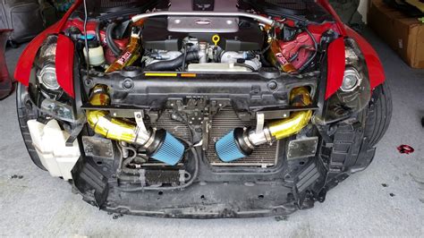 2007 350z HR Injen cold air intake installation - YouTube