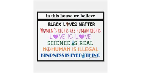 In this house we believe.... yard sign | Zazzle