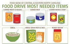 Canned Fruits, Canned Meat, Fruits And Veggies, Food Drive Flyer, Bird ...