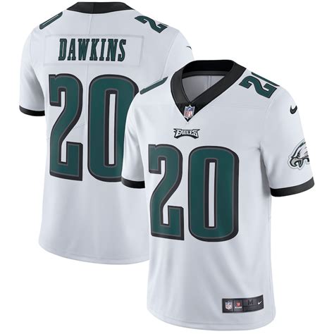 Men's Nike Brian Dawkins White Philadelphia Eagles Retired Player Vapor ...