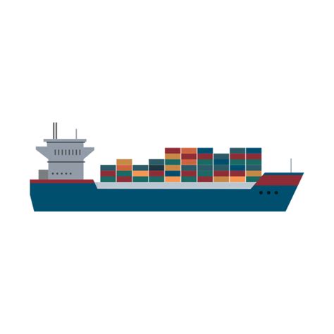 Icono de barco de contenedores - Descargar PNG/SVG transparente