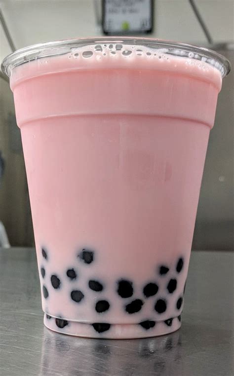 Strawberry mood milk with tapioca Boba! | Bubble tea boba, Boba drink, Bubble tea