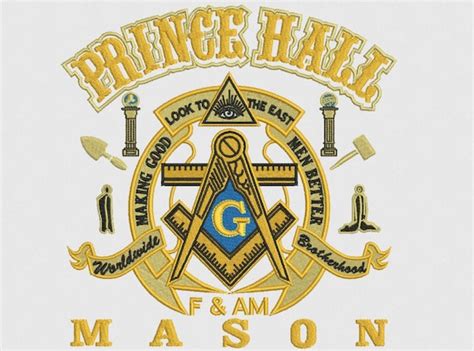 Prince Hall Freemason Masonic symbols pattern 3 Jacketback Sizes ...