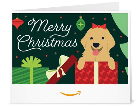 Amazon.ca: Amazon.ca Gift Card - Print - Christmas Puppy: Gift Cards