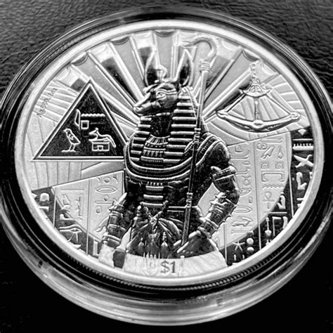 2023 SIERRA LEONE Egyptian Gods Anubis 1 oz .999 Silver BU Coin In Capsule 5000 $18.00 - PicClick