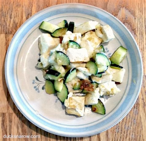 Quick Low Carb Tofu Zucchini Stir Fry Recipe - Ducks 'n a Row