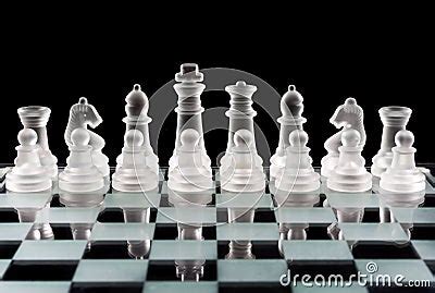 Set Of Glass Chess Pieces Stock Image - Image: 29233661