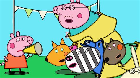 peppa fanmade coloring story Peppa Pig Coloring Pages, Sack Race, Story Video, Referee, Gmail ...