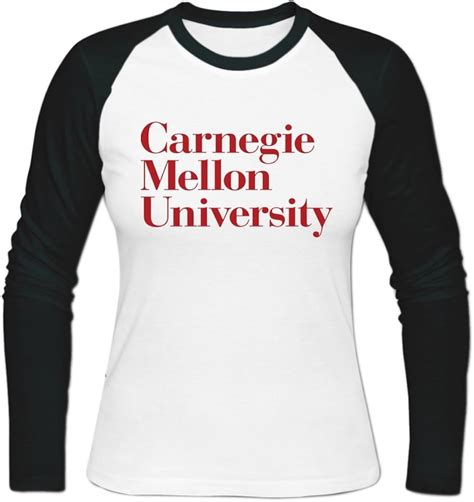 Women's Baseball Carnegie Mellon University T Shirt S White: Amazon.ca: Clothing & Accessories