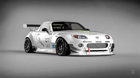 Mazda MX-5 Miata (NC) Widebody kit design. on Behance