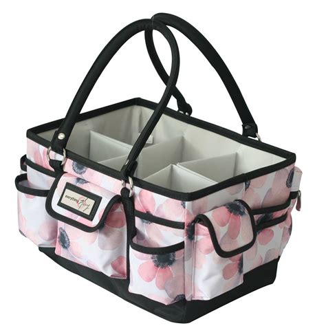 Everything Mary Craft Organizer Tote, White Flower - Walmart.com - Walmart.com