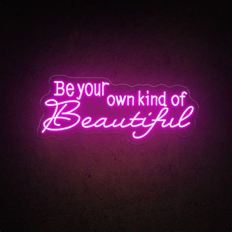 HDJSign - Be Your Own Kind Of Beautiful Salon Neon Sign - Blue / 39.4'' x 16.7'' in 2024 | Neon ...