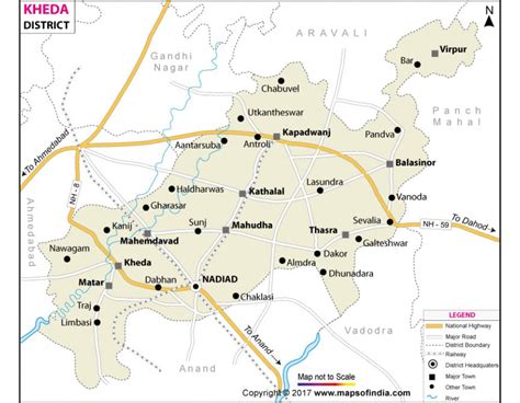 Buy Kheda District Map online