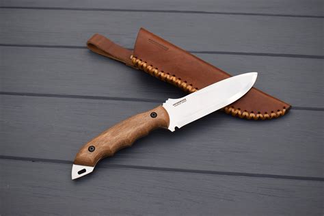 Bushcraft Knives Set Full-Tang Knives Carbon Knives & Leather Sheaths Knives With Ferro Rod BPS ...