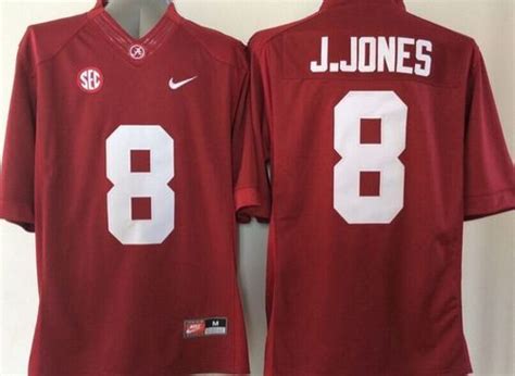 Crimson Tide #8 Julio Jones Red Stitched NCAA Jersey | Alabama crimson ...